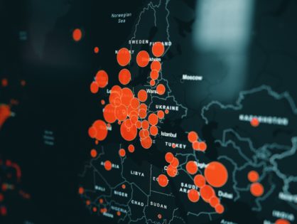 Карта распространения коронавируса (COVID-19) в Болгарии